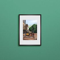 Mi Proyecto del curso: Paisajes urbanos en acuarela. Arte urbana, Artes plásticas, e Pintura em aquarela projeto de Fernanda Sánchez - 07.03.2020