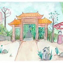 My project in Watercolor Illustration with Japanese Influence course. Un progetto di Pittura ad acquerello di Claire Guérin - 07.03.2020