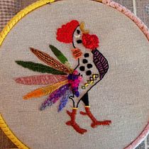 El mejor gallo del corral. Un projet de Broderie de Maryna Barcelona - 09.03.2020