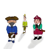 Mi Proyecto del curso: los 5 piratas polares. Drawing project by lostrabajosdenuna - 03.21.2020