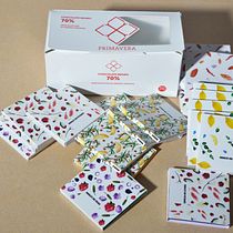 Mi Proyecto del curso: envoltorios de chocolate estampados y diseño de packaging. Un projet de Br, ing et identité, Packaging , et Création de motifs de Fanny González - 09.03.2020