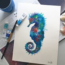 My project in Modern Watercolor Techniques course. Watercolor Painting project by gunaymehd - 05.31.2020