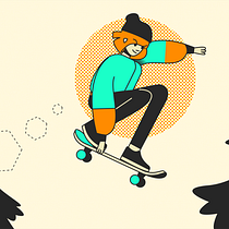 Pro Skater - Proyecto Final Animación vectorial estilo cuadro a cuadro con After Effects. Un proyecto de Animación 2D e Ilustración vectorial de Alicia Saldaña Suárez - 13.03.2020