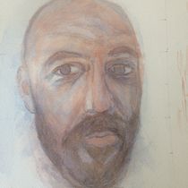 Mi Proyecto del curso: Retrato artístico en acuarela. Watercolor Painting project by azconamaceconomia - 03.14.2020