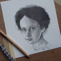 My project in Realistic Portrait with Graphite Pencil course. Desenho artístico projeto de Giulia Pianigiani - 14.03.2020