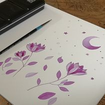 My project in Modern Watercolor Techniques course. Un progetto di Pittura ad acquerello di aisha_almarzoogi - 15.03.2020