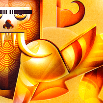 My project in Geometric Illustration with Volume course. Ilustração tradicional projeto de Hicham Khoufaify - 15.03.2020