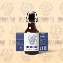 Drakkar - Craft Beer. Br, ing, Identit, Art Direction, Design, Product Design, Vector Illustration, and Packaging project by Alvaro García Rodríguez - 03.01.2020