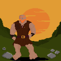 Mi Proyecto del curso: Hombre de montaña en pixel art por By JS. Un projet de Pixel art de Stiven Vargas - 16.03.2020