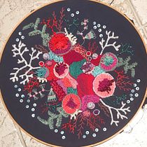 My project in Advanced Embroidery Techniques: Stitches and Compositions with Volume course. Bordado projeto de Gretchen KEELTY - 15.04.2020