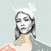 Mi Proyecto del curso: Retrato con lápiz, técnicas de color y Photoshop. Un progetto di Creatività, Disegno di ritratti e Illustrazione tradizionale di Sofía Gregorio - 19.03.2020
