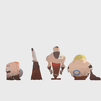 Mi Proyecto del curso: Los 4 Vikingos. 2D Animation project by Miguel Ángel Fernandez Tudela - 03.18.2020