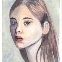 Mi Proyecto del curso: Retrato artístico en acuarela. Watercolor Painting project by Natalia Jonard - 03.19.2020