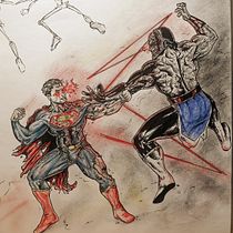 Meu projeto do curso: Ilustração para quadrinhos: a anatomia de um super-herói. Ilustração tradicional projeto de Adilson Teixeira - 22.03.2020