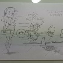 Mi Proyecto del curso: "Un Bandido Distraído". Un projet de B, e dessinée, Dessin, Dessin au cra, on , et Conception de personnages de Alfredo Caldera - 21.03.2020