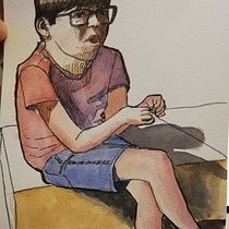 Mi Proyecto del curso: Cuaderno de retratos en acuarela.. Watercolor Painting project by Jorge P - 03.22.2020
