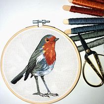 Mi Proyecto del curso: Pintar con hilo: técnicas de ilustración textil.  projeto de María Alejandra Cano Muñoz - 23.03.2020