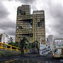 Fuck you COVID - 19. Medellín, Colombia. Matte Painting. Architecture project by Johan Varon Giraldo - 03.22.2020