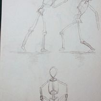 Mi Proyecto del curso: Dibujo anatómico para principiantes. Traditional illustration project by José Pizarro Valenzuela - 03.24.2020
