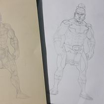 Mi Proyecto del curso: Ilustración para cómics: anatomía de un superhéroe. Ilustração tradicional projeto de Victor Cruz - 24.03.2020