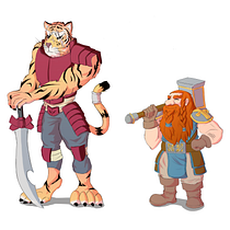 Proyecto final diseño de personajes - Fantasía. Un projet de Art conceptuel, Conception de personnages , et Conception de jeux vidéo de stennsup - 24.03.2020