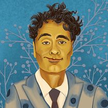 Técnicas digitales de retrato ilustrado: Maestro Chuck Palahniuk. Een project van Traditionele illustratie van Ariel Nine - 24.03.2020