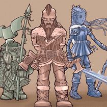 Vikingos Brujos / Migue. Digital Drawing, and Character Design project by Miguel Angel Avila Silva - 04.07.2020