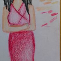 Mi Proyecto del curso:  Retrato realista con lápices de colores. Drawing, Artistic Drawing, Portrait Drawing, and Realistic Drawing project by Lia Sisters Nina - 04.16.2021