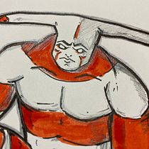Mi Proyecto del curso: Ilustración para cómics: anatomía de un superhéroe . Ilustração tradicional projeto de nicolás gonzález - 26.03.2020