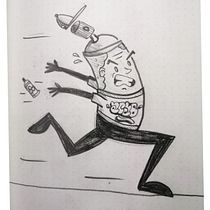 AEROSOL EN APUROS . Un projet de B, e dessinée, Conception de personnages, Illustration traditionnelle et Illustration numérique de blast_3nbe - 25.03.2020
