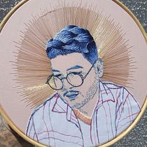 Meu projeto do curso: Criação de retratos bordados. Embroider project by Francisco Costa - 03.27.2020