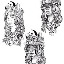 Meu projeto do curso: Desenho e ilustração digital de tatuagens com o Procreate. Tattoo Design project by val_maltas - 03.27.2020