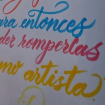 Mi Proyecto del curso: Caligrafía itálica con brush pen Ein Projekt aus dem Bereich  von Elio Zamora Concepcion - 27.03.2020
