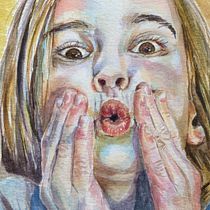 My project in Artistic Portrait with Watercolors course. Un progetto di Disegno artistico e Pittura ad acquerello di amy_francis55 - 28.03.2020
