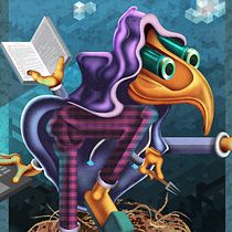 The Hermit - El Ermitaño. Ilustração tradicional projeto de Ben Hunter - 28.03.2020