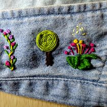 Cuello en Flor. Embroider project by Itita Chile - 04.11.2020