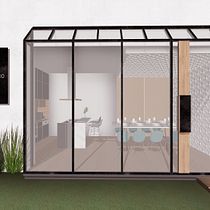 PORTIO, small scale hybrid restaurant where you can cook, serve and run your own thematic restaurant. Projekt z dziedziny  Architektura i Projektowanie wnętrz użytkownika nidezain - 29.03.2020