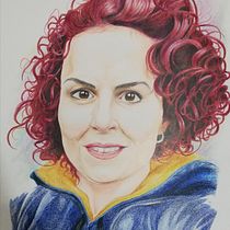 Mi Proyecto del curso:  Retrato realista con lápices de colores. Realistic Drawing project by Andres Vados - 03.29.2020