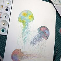 Mi Proyecto del curso: Técnicas modernas de acuarela . Traditional illustration project by mahaux27 - 03.29.2020