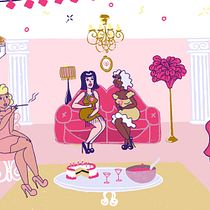 Fiesta Años 20. Un projet de Animation, Illustration traditionnelle et Illustration numérique de Carmen Patricia - 30.03.2020