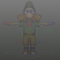 Proyecto del curso: Introducción al rigging para animación. Rigging project by Max Ponce Esparza - 04.08.2020