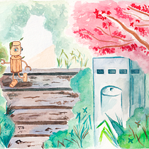 Mi Proyecto del curso: Ilustración en acuarela con influencia japonesa. Un progetto di Belle arti, Illustrazione tradizionale e Pittura ad acquerello di Isi Cano - 30.03.2020