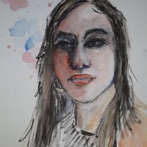 Meu projeto do curso: Caderno de retratos em aquarela - @lucianajorge_arts. Watercolor Painting project by Luciana Jorge - 03.30.2020