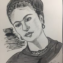 Mi Proyecto del curso: Introducción al retrato con tinta china y plumilla. Desenho de retrato projeto de Alexandra Cepeda - 31.03.2020