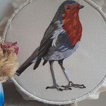 Mi Proyecto del curso: Pintar con hilo: técnicas de ilustración textil. Bordado projeto de Liliana Villamil - 01.04.2020