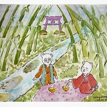 Meu projeto do curso: Ilustração em aquarela com influência japonesa. Un proyecto de Dibujo, Ilustración tradicional y Pintura de Soraya Roque - 01.04.2020