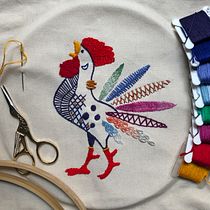Mi Proyecto del curso: Técnicas de bordado: ilustrando con hilo y aguja. Un projet de Broderie de mili_maira11 - 01.04.2020