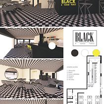 BLACK, a good place. Diseño de restaurantes.. Projekt z dziedziny Projektowanie wnętrz użytkownika sanchezlopez_laura - 11.04.2020