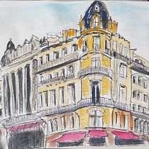 My project in Architectural Sketching with Watercolor and Ink course. Watercolor Painting project by Jo Turner - 04.02.2020