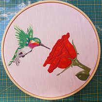 Meu projeto do curso: Pintar com linha: técnicas de ilustração têxtil. Bordado projeto de Miliandre Garcia - 02.04.2020